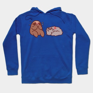 Sloth and Angry Cat Hoodie